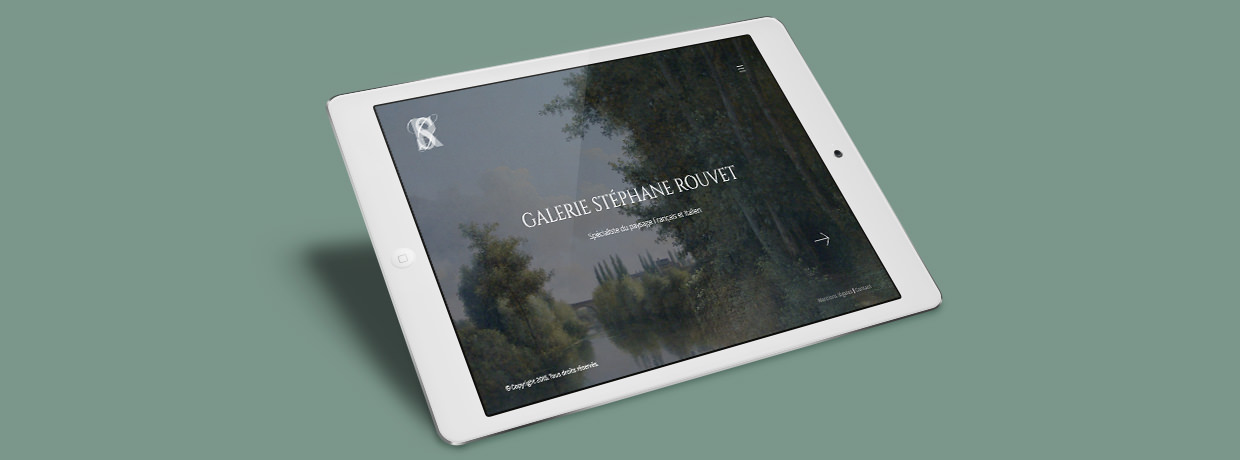 Eric Tadros design webdesign site internet galerie parisienne Stephane Rouvet