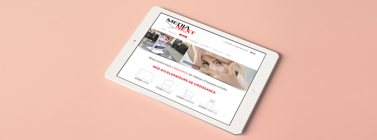 Eric Tadros design direction artistique webdesign site responsive internet Medianext marketing